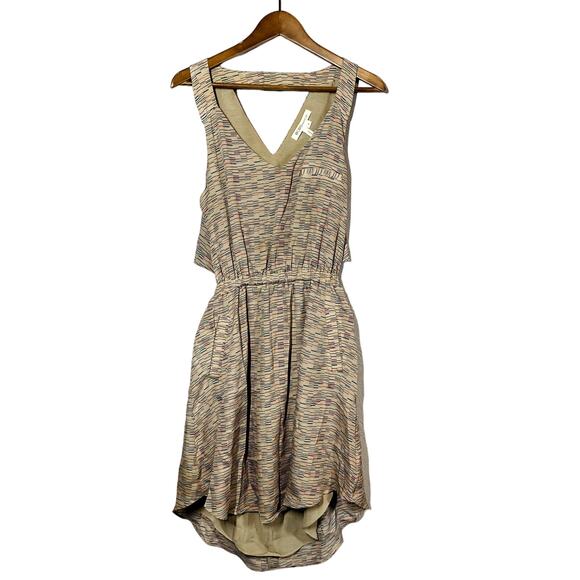 BCBGeneration Mid Mod Print Halter Dress Open Back Sleeveless Casual - M - Picture 4 of 8